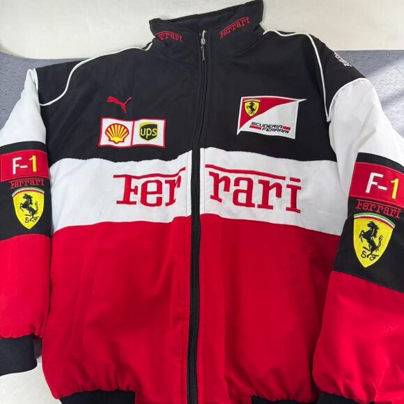 Premium Vintage Racing Team Jacket: Racing Enthusiast Jacket - Full Embroidery - Picture 1 of 4